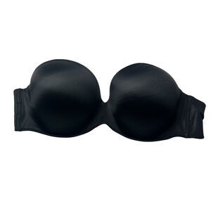 Cacique Black Strapless Lined Bra 44C